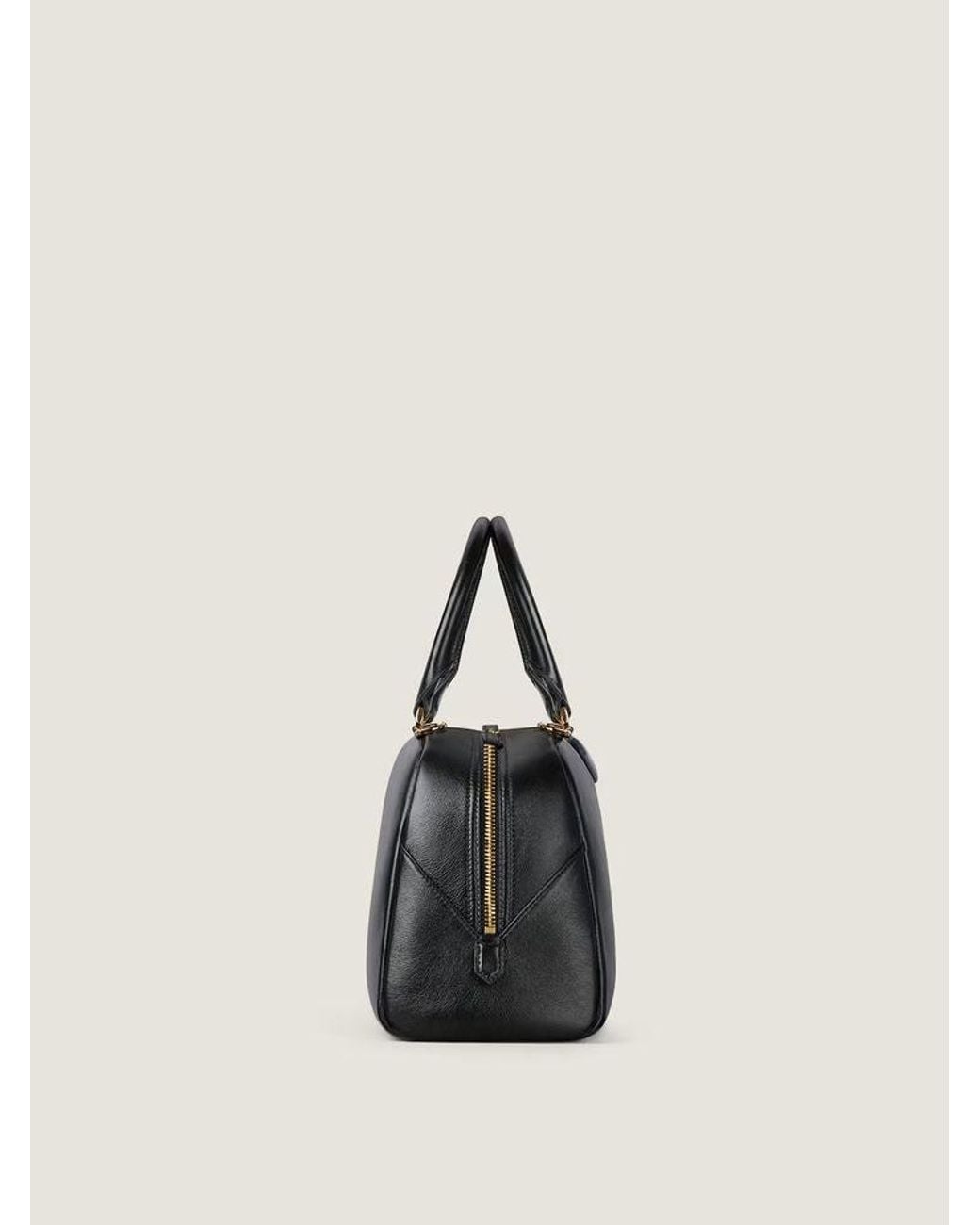 Givenchy Black Givenchy Structured Leather Top Handle Bag