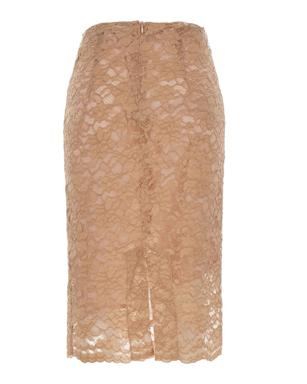 Le Plain Natural Pencil Skirt Lace