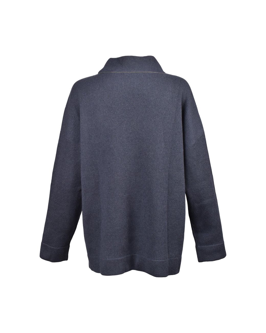 Brunello Cucinelli Blue Dark Cashmere Sweater