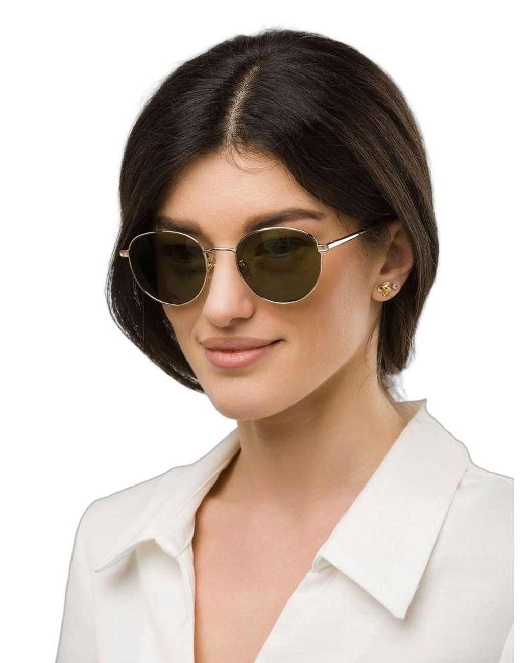 Furla Green Sunglasses Light- Metal Eyewear