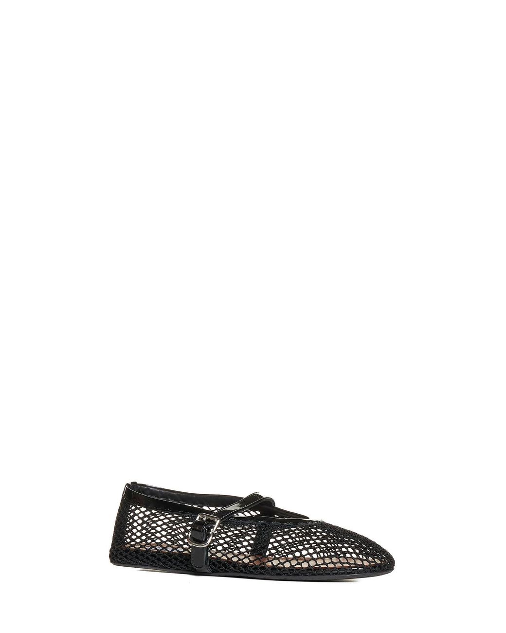 Alaïa Black Ballet Flats With Patent-Leather Trim