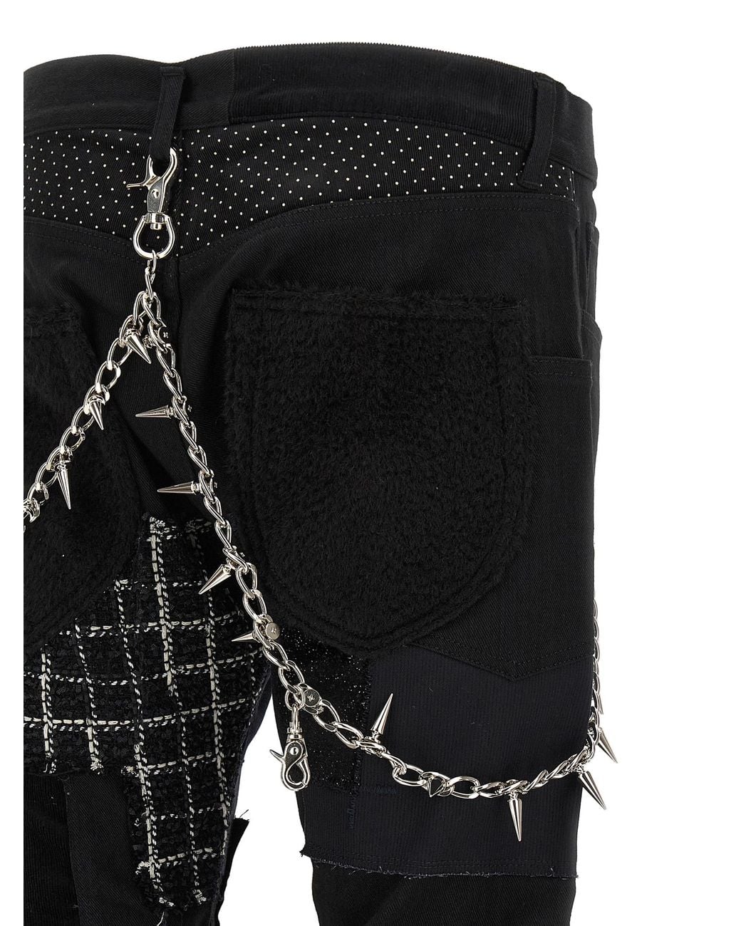 Junya Watanabe Blue Junya Watanabe Deconstructed Patchwork Jeans for men