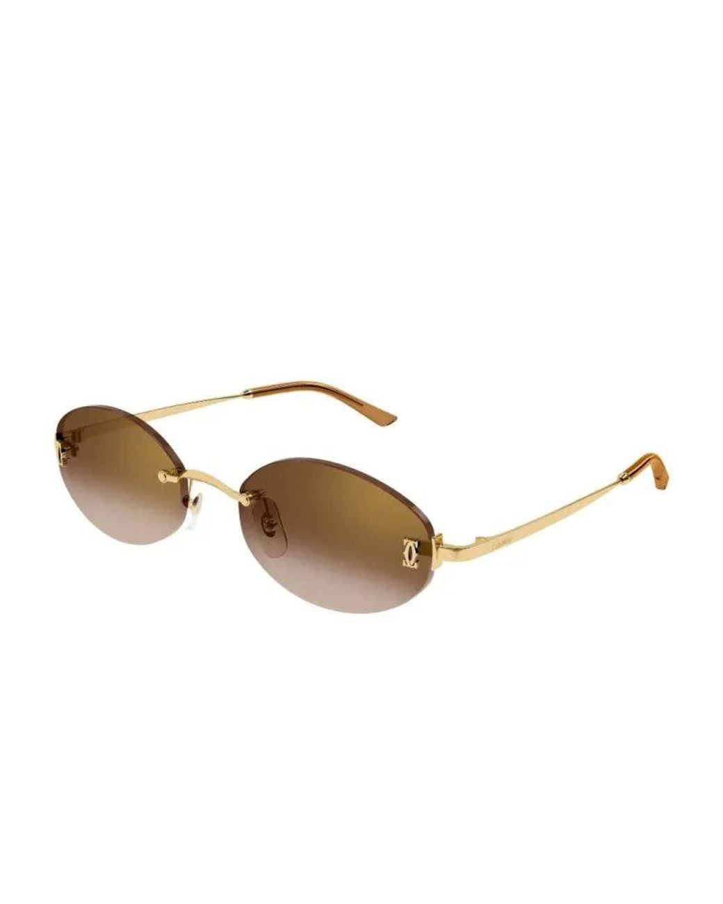 Cartier Brown Cartier Eyewear Ct0592S002 Sunglasses for men
