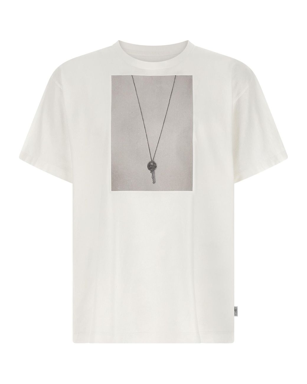 MM6 by Maison Margiela Necklace Trompe L'oeil Graphic T-shirt White for men