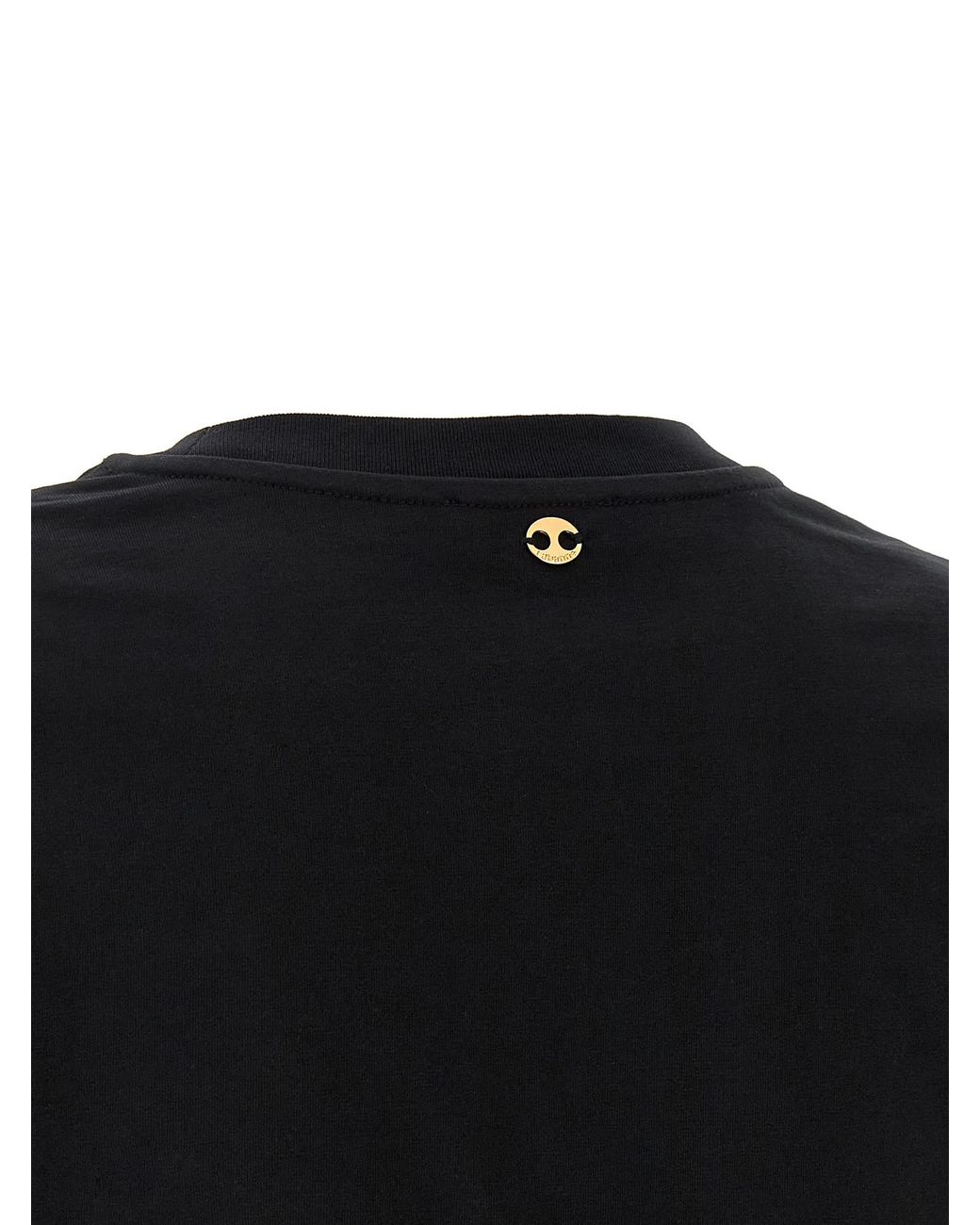 Rabanne Black Piercing T-Shirt Cotton