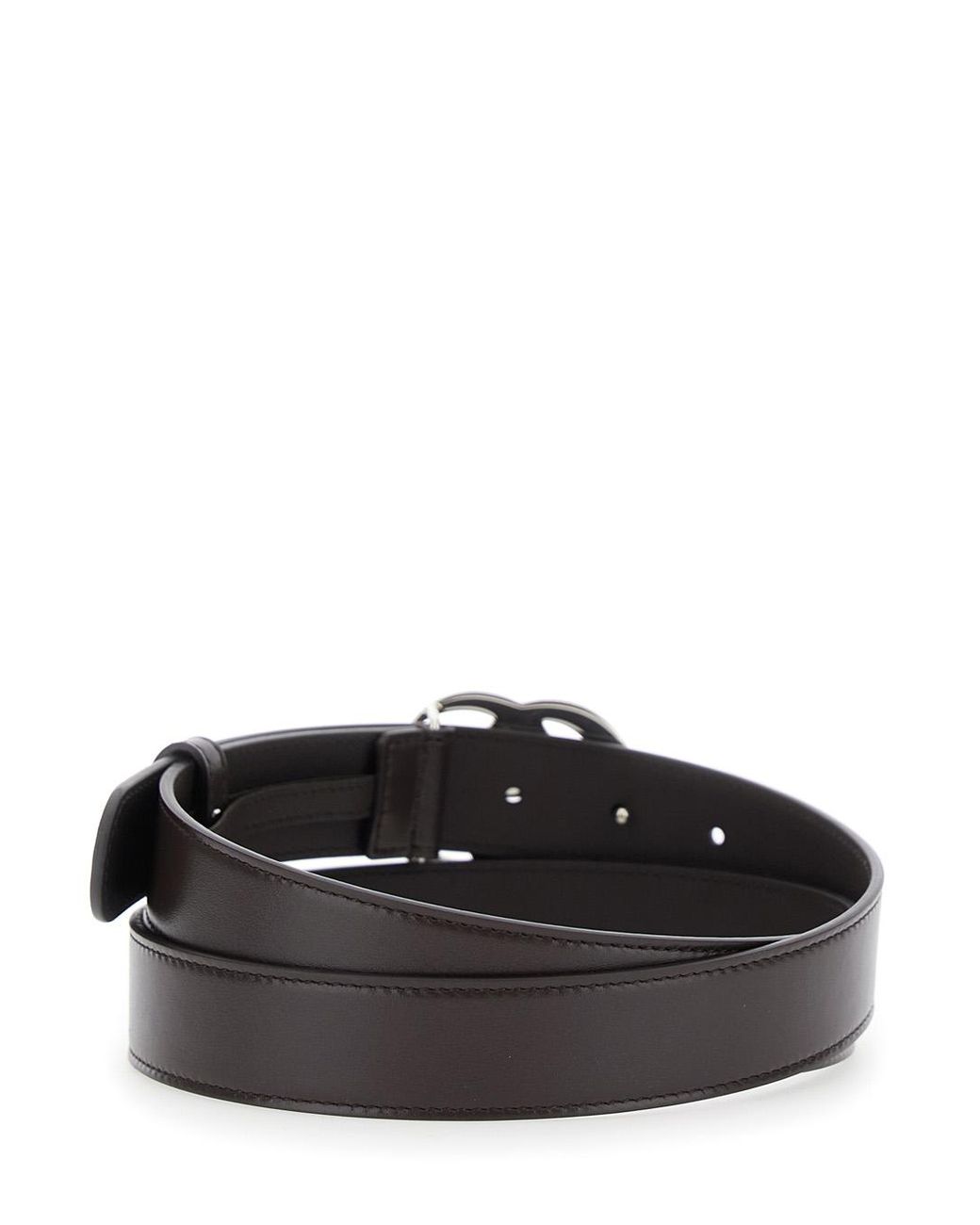 Gucci Black Belt With Gg Buckle, Leather for men