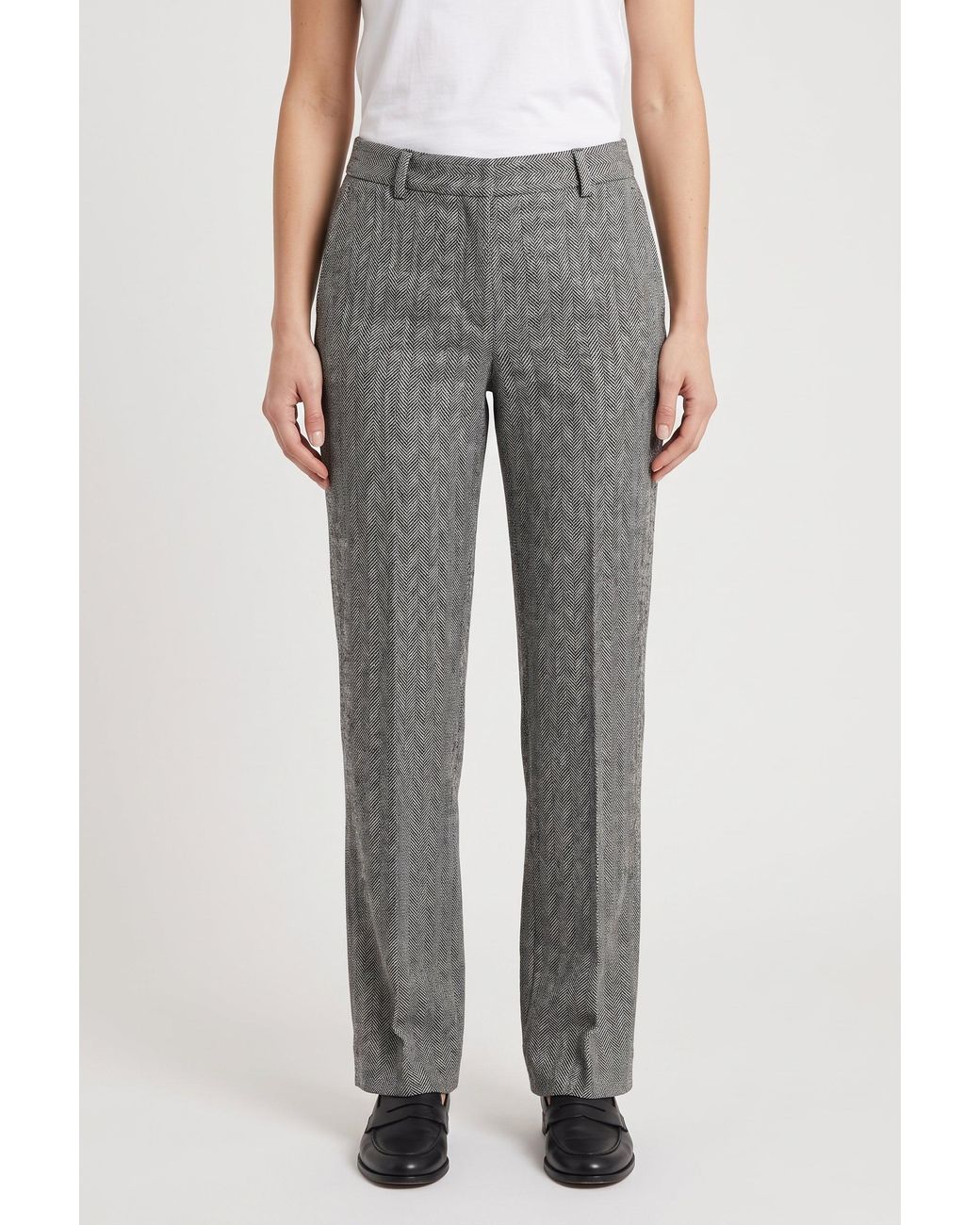 Brunello Cucinelli Gray Linen Trousers