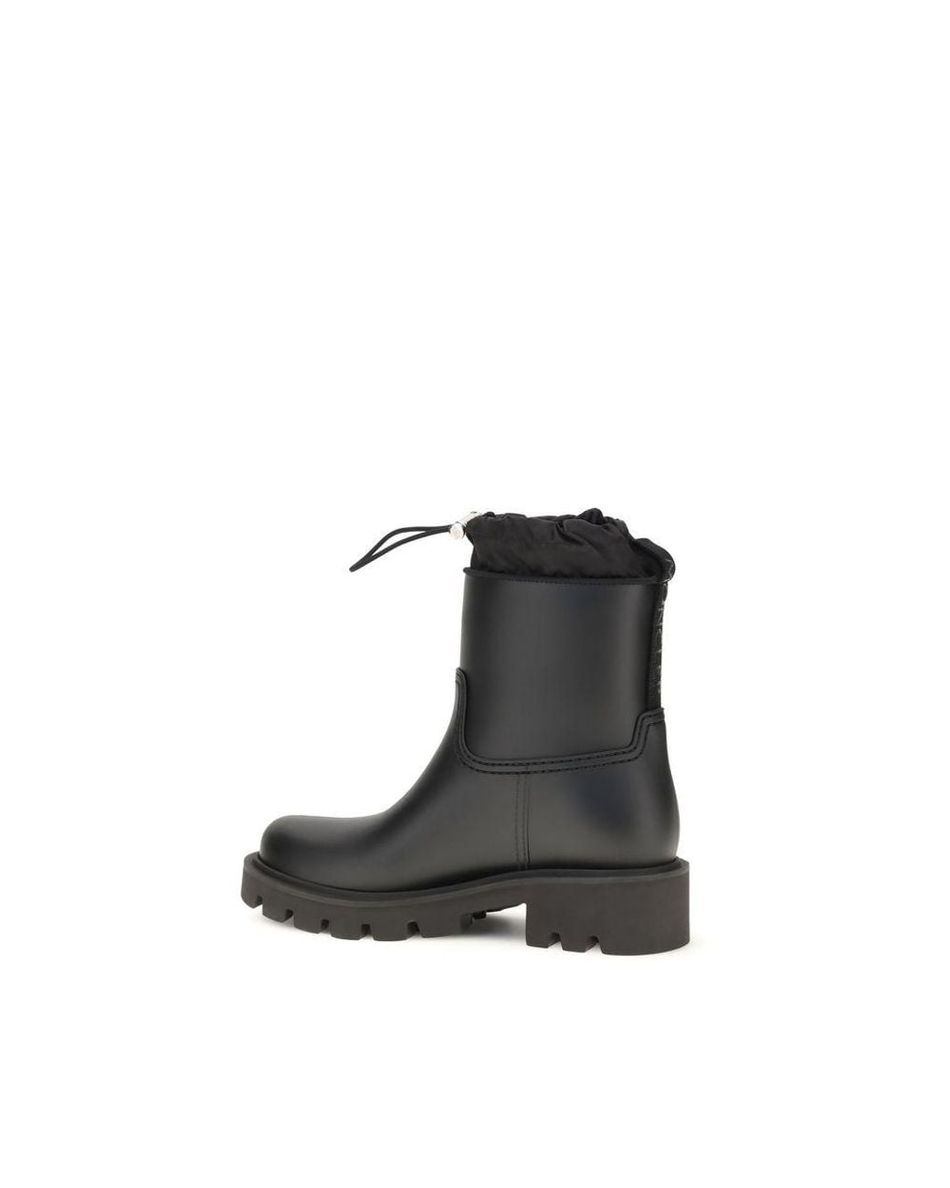 Moncler Black Pvc Rain Boots