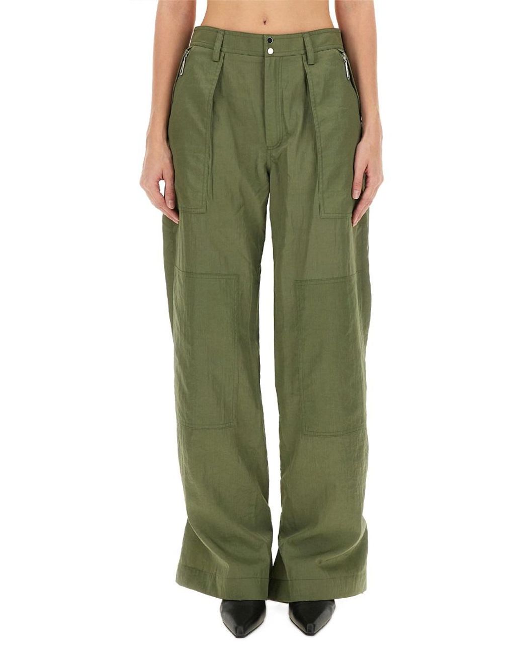 Rabanne Green Rabanne Cotton Cargo Pants