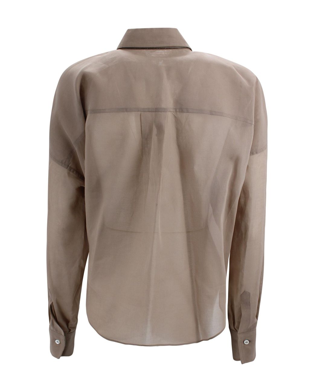 Brunello Cucinelli Brown Shirts Silk