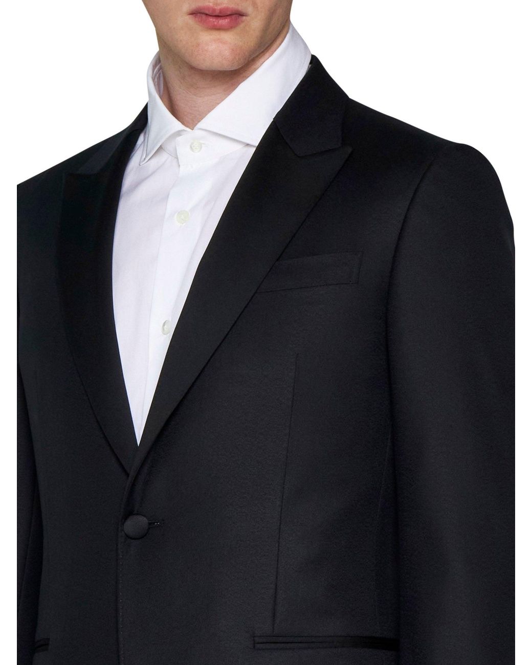 Zegna Black Wool Single-Breasted Blazer for men