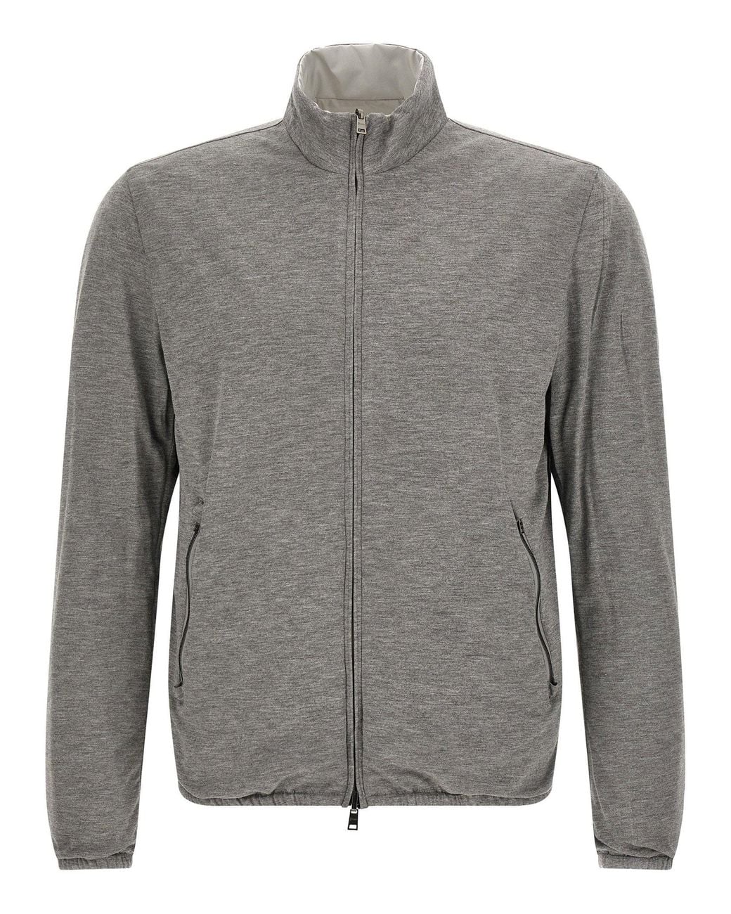 Herno Gray Reversible Bomber Jacket