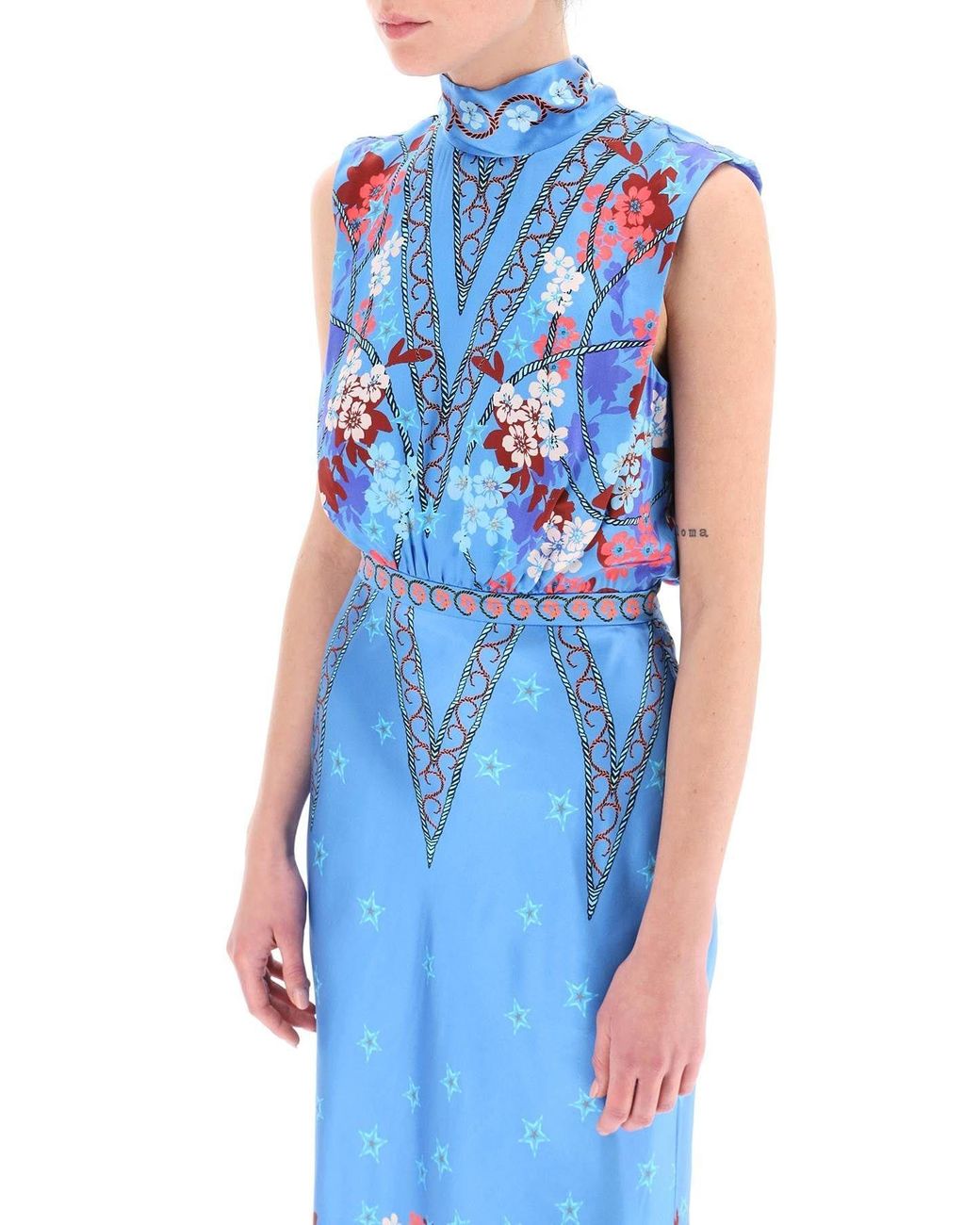 saloni sakura falls fleur midi dress SALONI Fleur Midi Dress in Sakura Falls