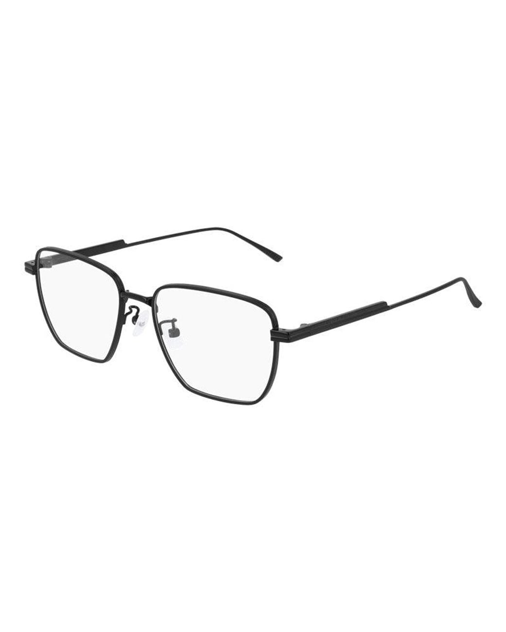Bottega Veneta Brown Bv1015O Mini Eyeglasses With Clear Demo Lens for men