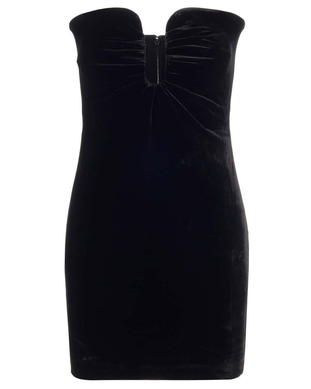 Roland Mouret Black Velvet Mini Dress in Blue | Lyst