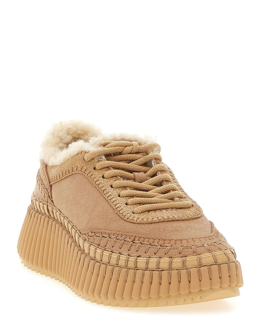 Chloé Natural Nama Sneakers