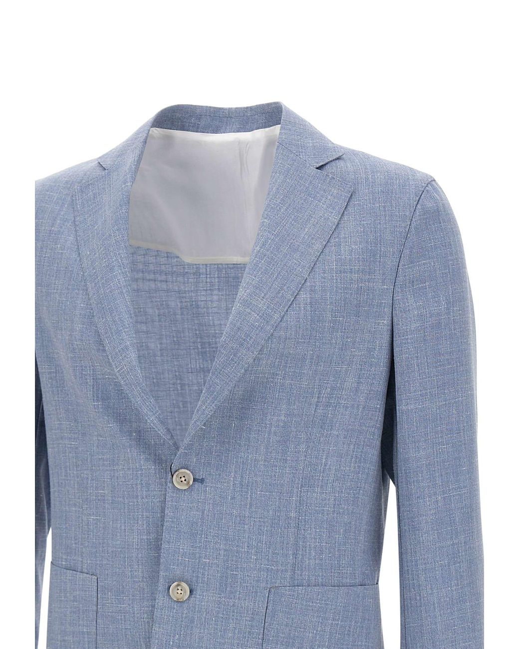 Barba single-breasted wool balzer - Grey