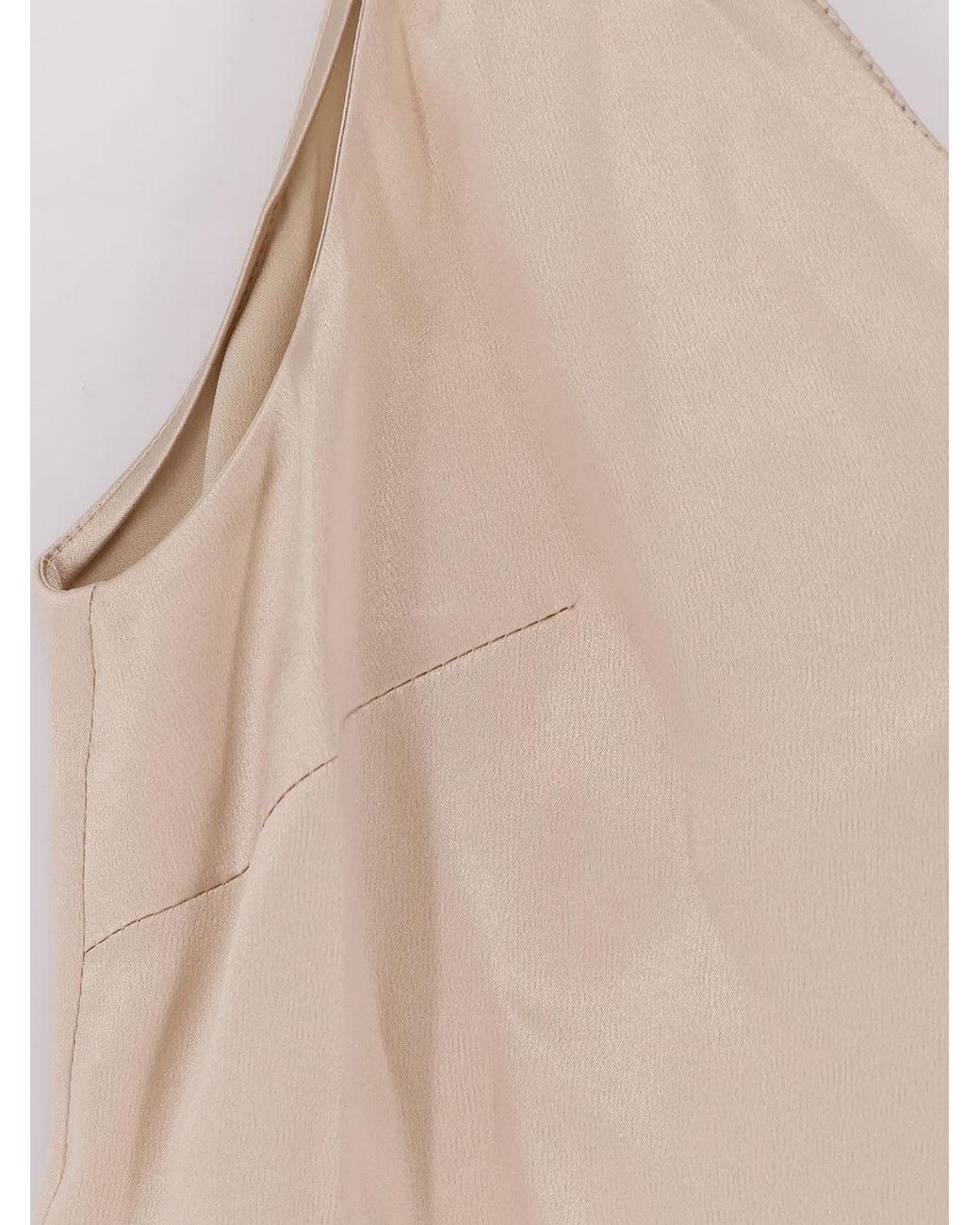 Brunello Cucinelli Natural Stretch Silk Top