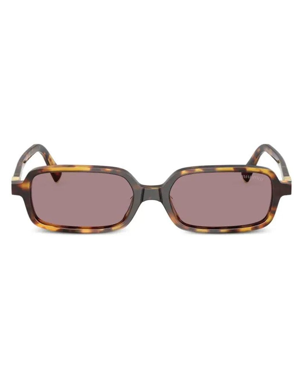 Miu Miu Brown Miu Miu Eyewear Mu11Zs14L20I Sunglasses