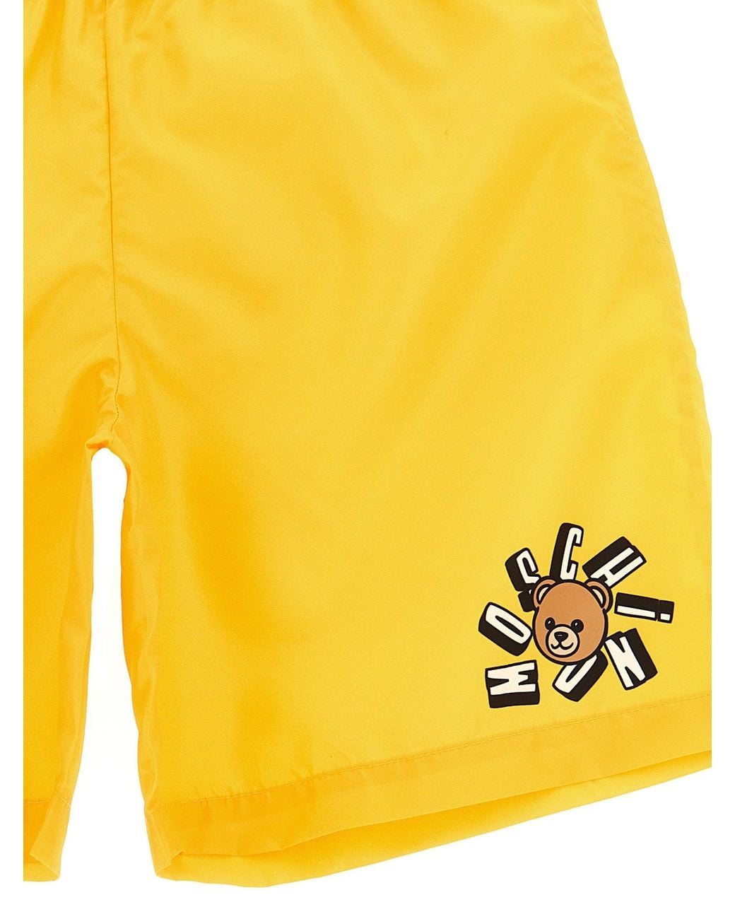 Moschino Yellow Teddy Bear Print Swimsuit