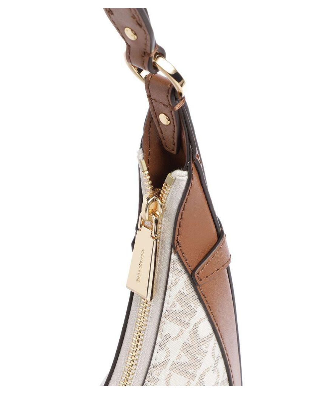 Michael Kors White Hobo Bag 90.Polyvinyl Chloride Handbags