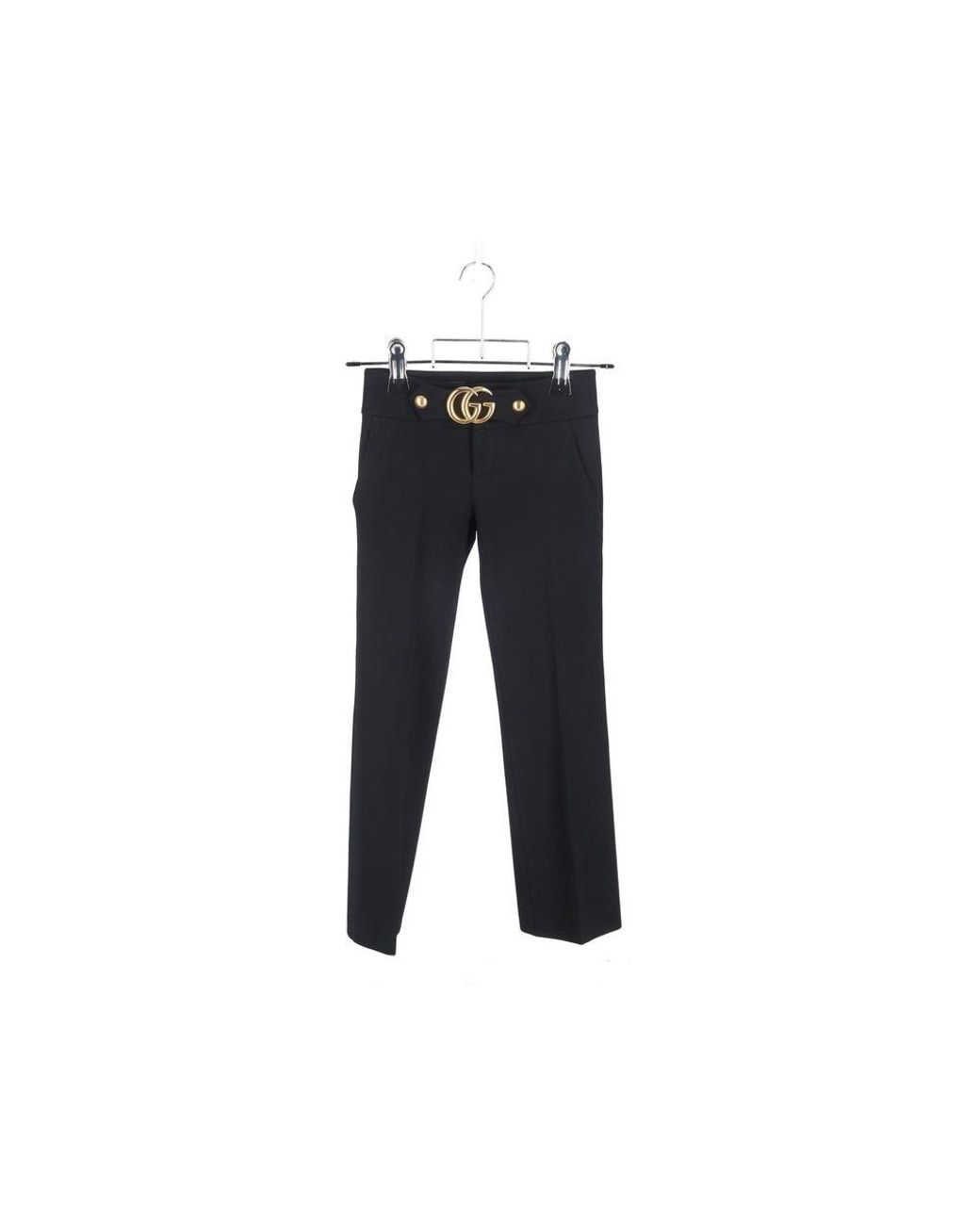 Gucci Black Viscose Dress Pants