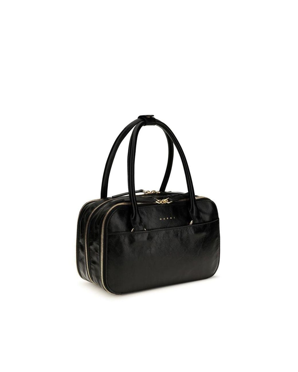 Marni Marni Boxyne Top Handle Bag in Black | Lyst
