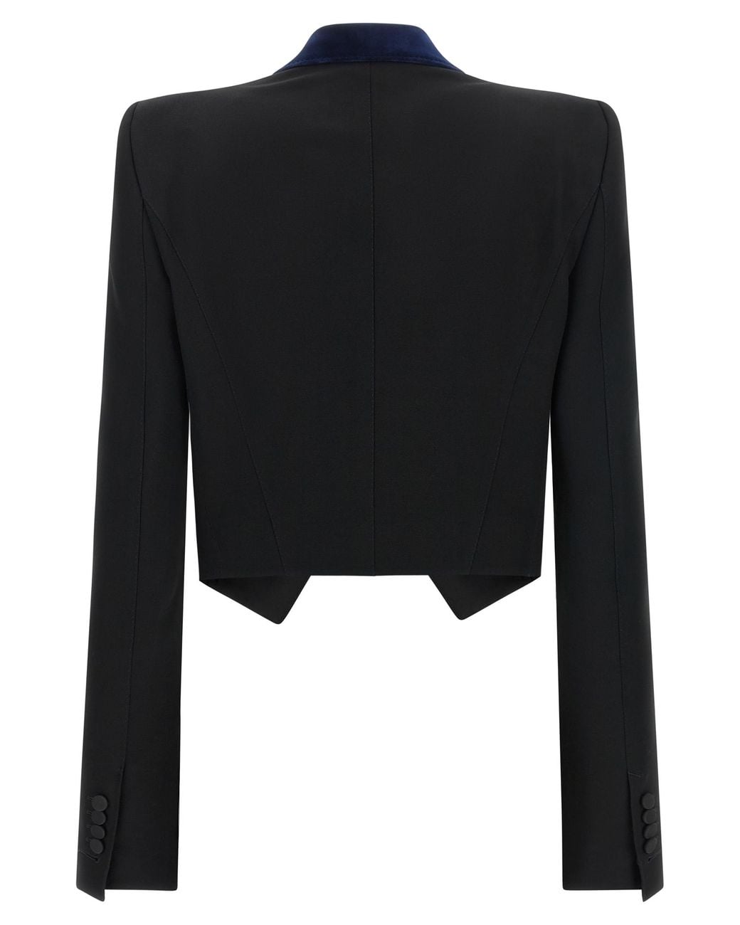 Tom Ford Black Tom Ford Velvet Collar Wool Blazer