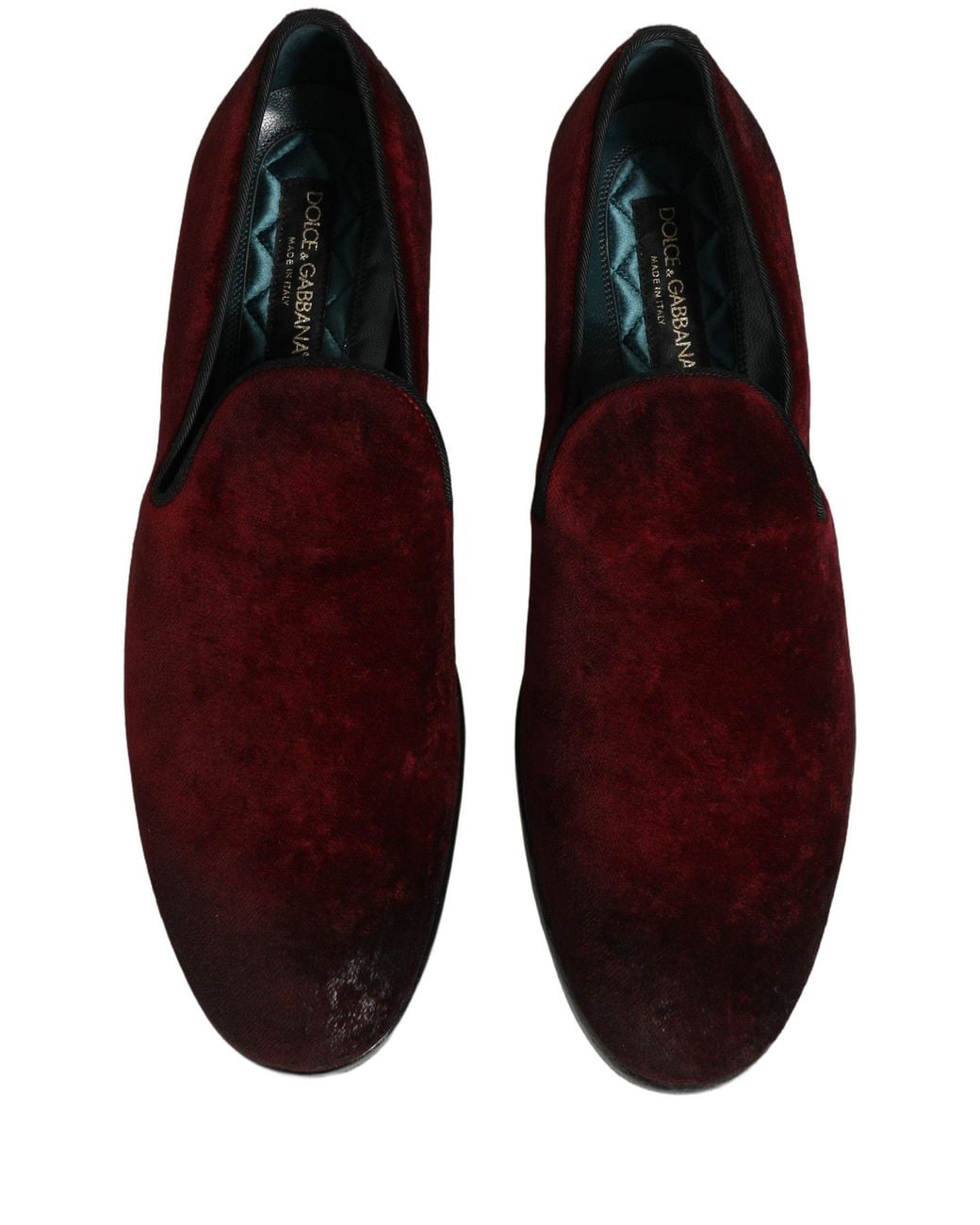 Dolce & Gabbana Black Suede Slip On Slippers Loafers Shoes Leather for men