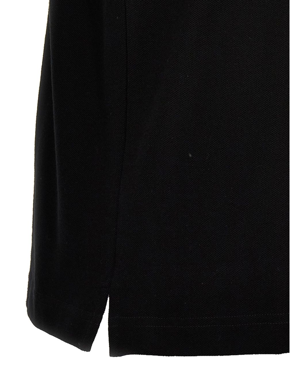 Palm Angels Black 'Monogram' Polo Shirt for men