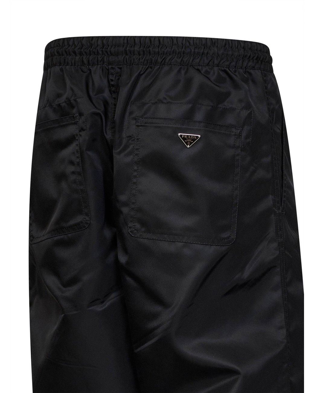 Prada Black Trousers Re-Nylon for men