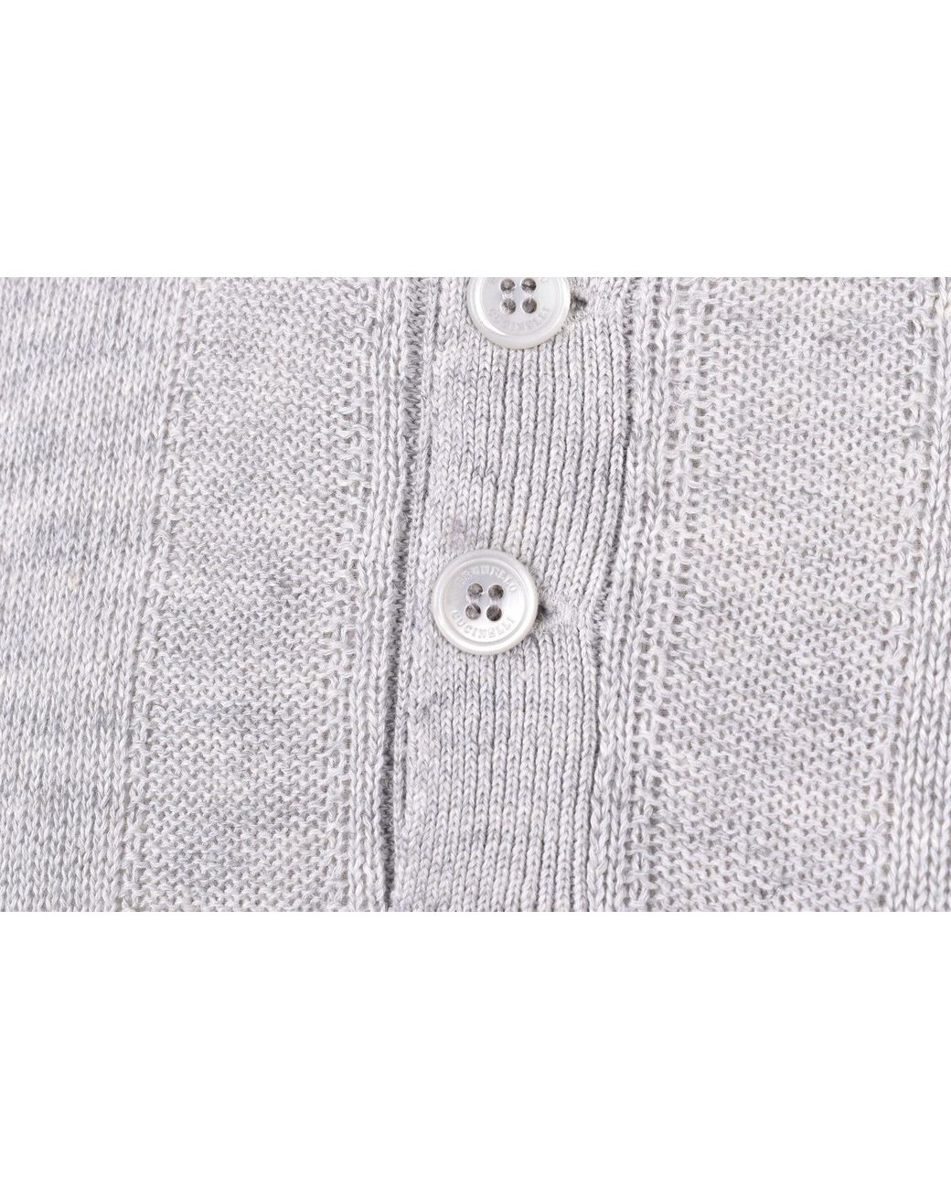 Brunello Cucinelli Gray Light Linen Sweater for men
