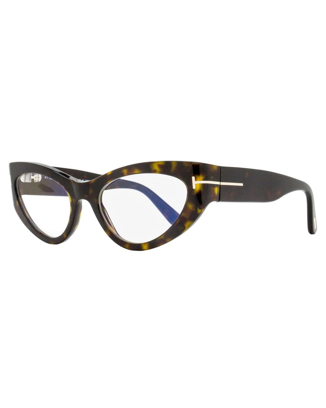Tom Ford Black Block Cat Eye Eyeglasses Tf6134B 052 55Mm Plastic (Acetate) Sunglasses