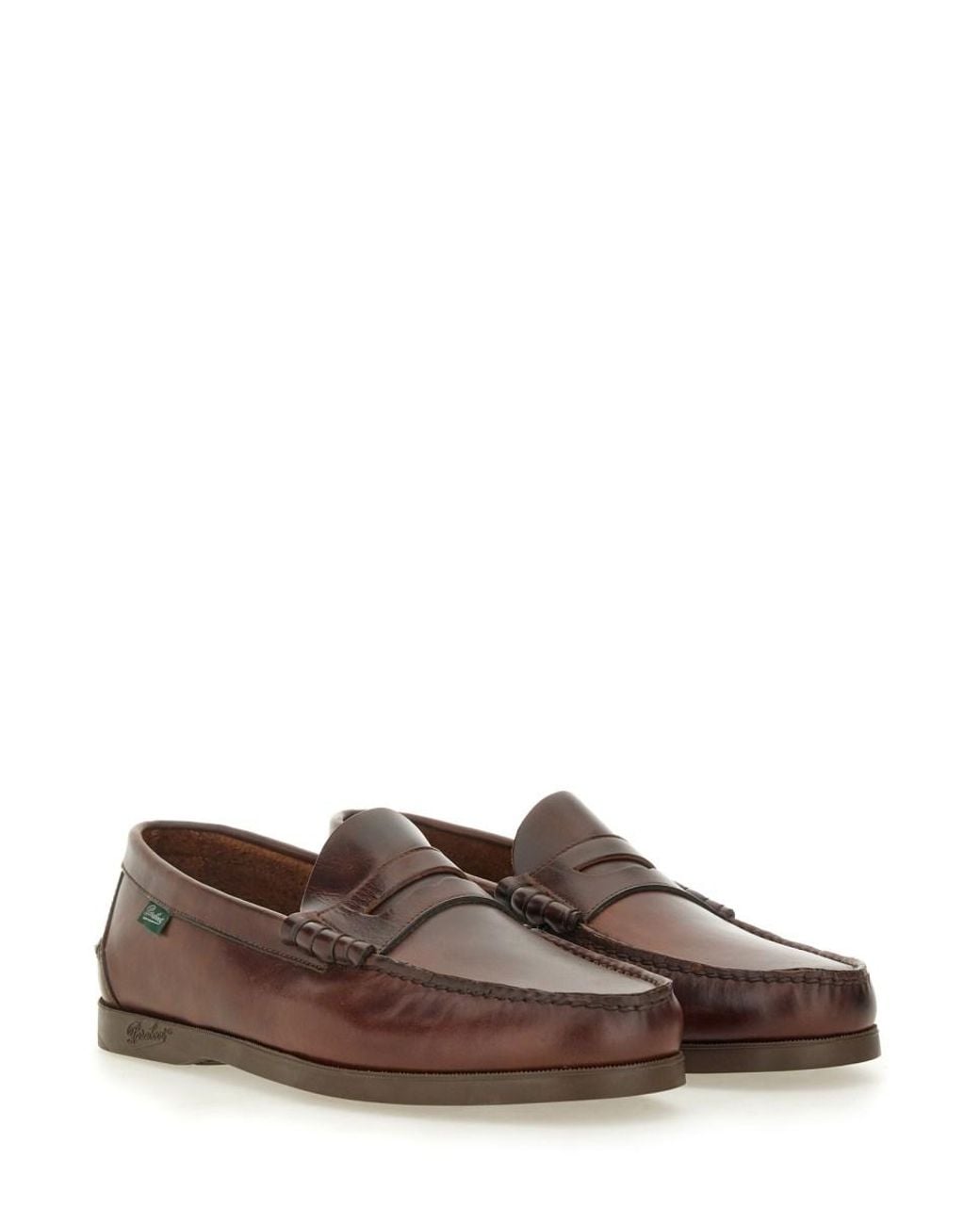 Paraboot Brown Moccasin Coraux Loafers for men