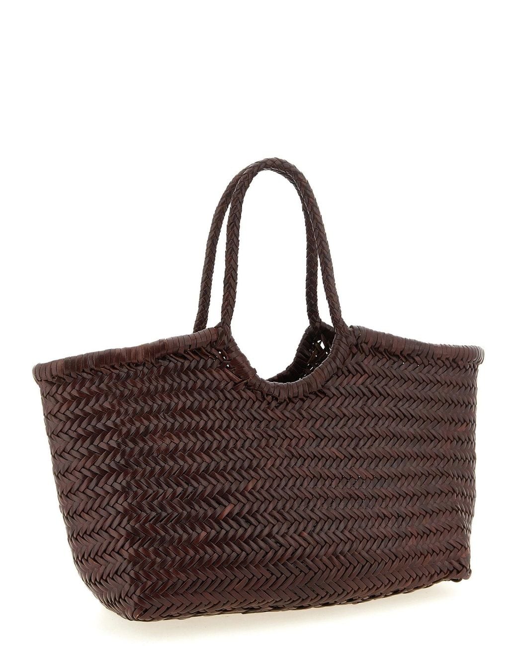 Dragon Diffusion Brown Nantucket Basket Big Shoulder Bag