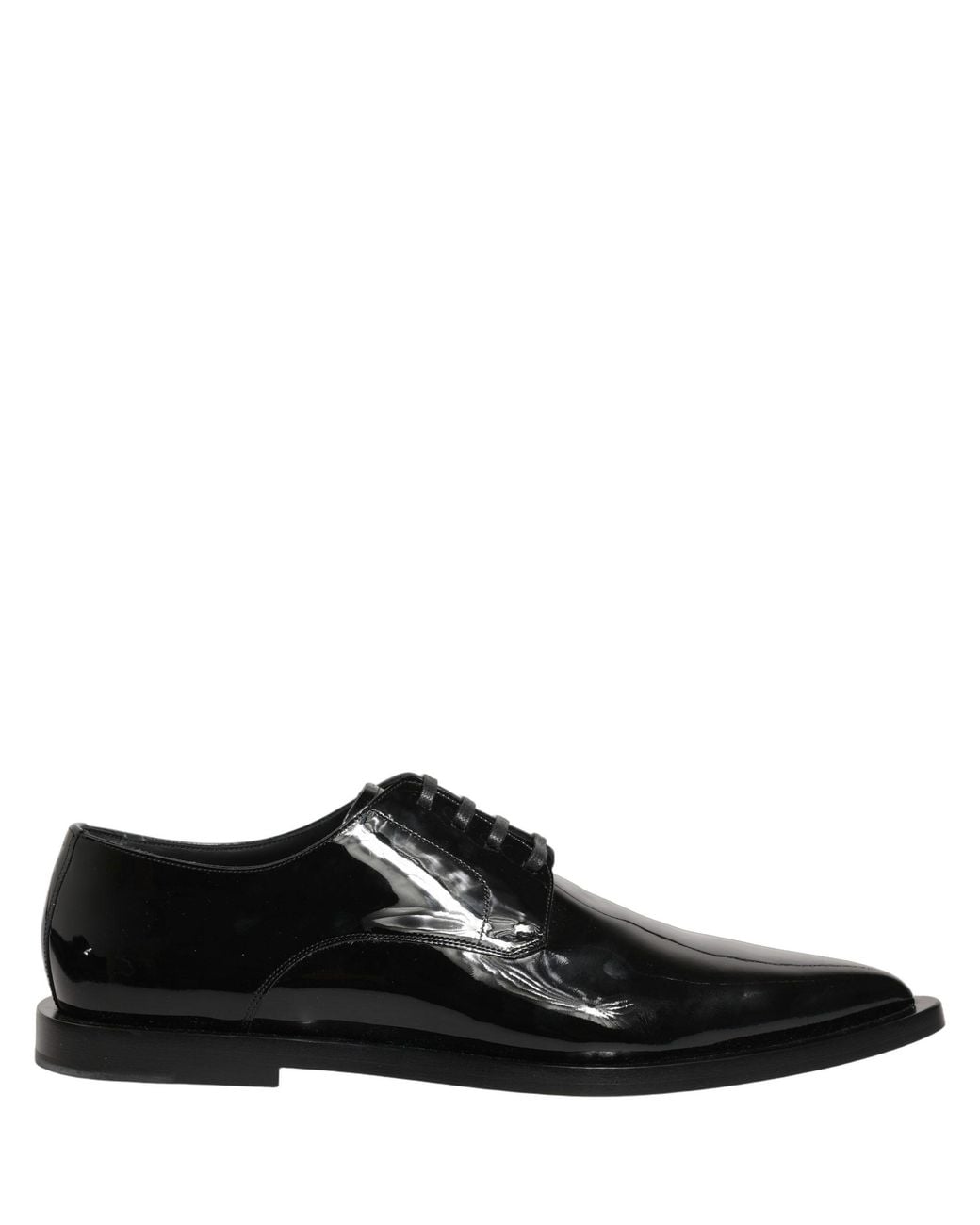 Dolce & Gabbana Black Leather Derby Dress Formal Shoes Calf for men