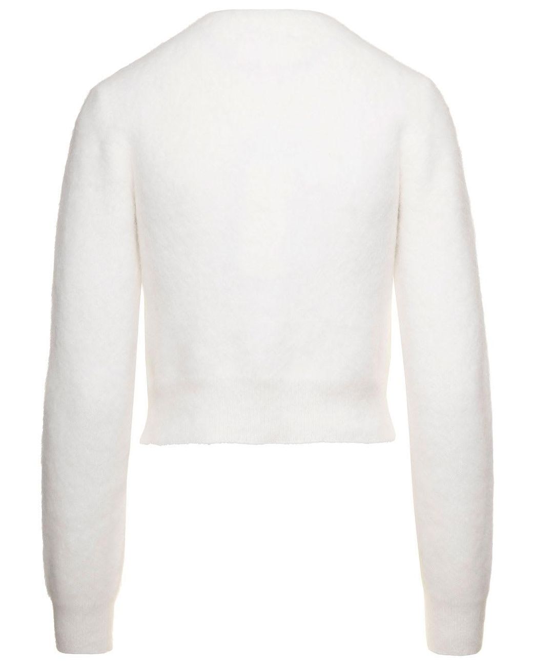 Maison Margiela Cropped Cardigan in White Lyst UK