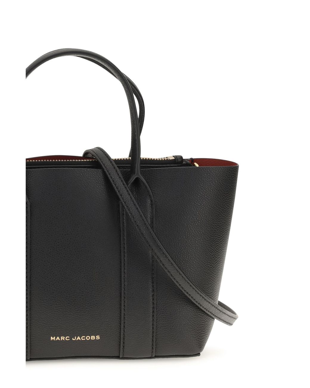 Marc Jacobs Black Pop J The Small Work Tote Calf Leather Bos Taurus