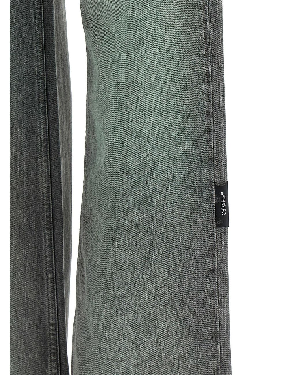 Off-White c/o Virgil Abloh Green Spray Susy Jeans