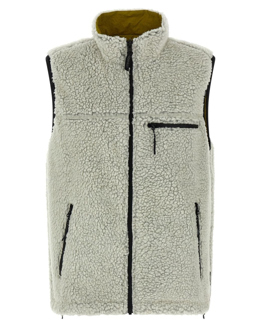 Gramicci Gray Reversible Sherpa Gilet for men