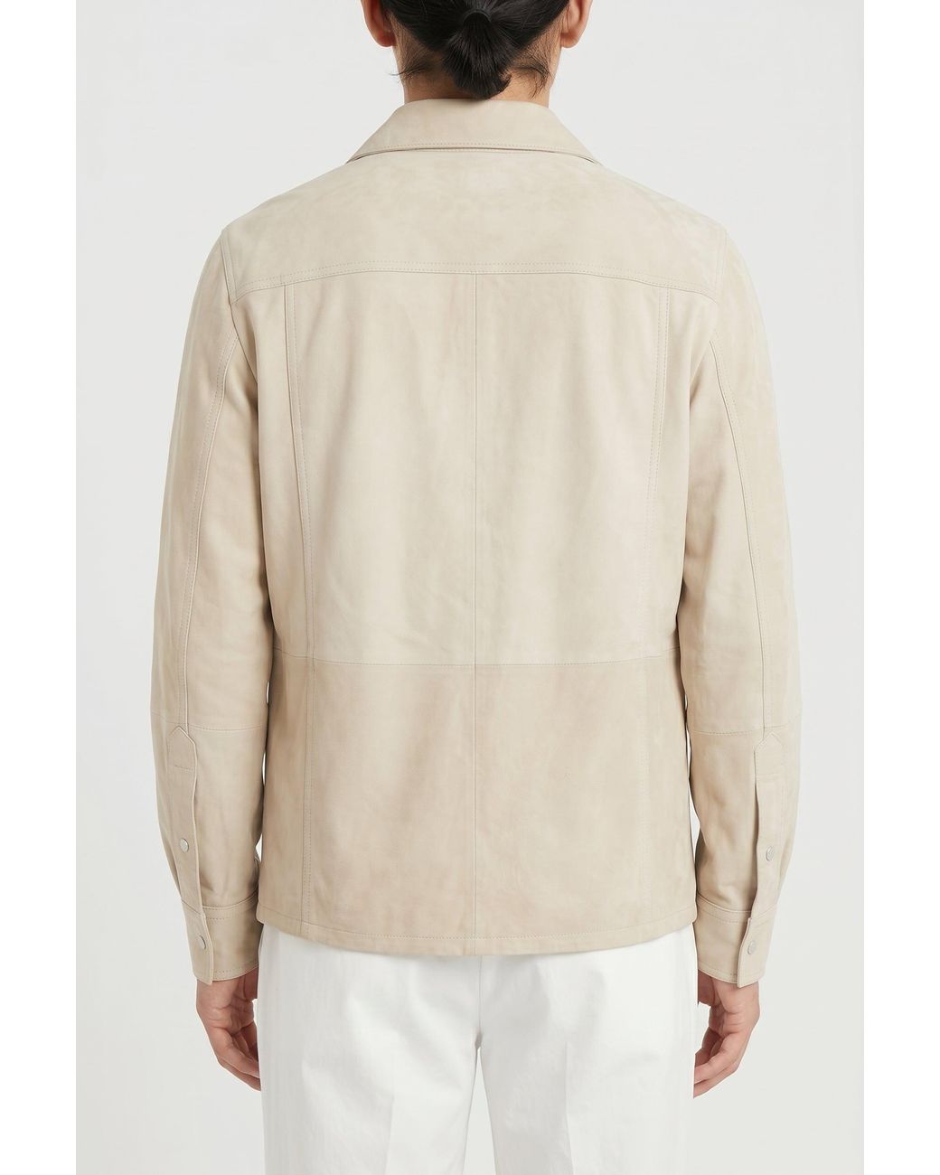 Brunello Cucinelli Natural Leather Relaxed Jacket for men