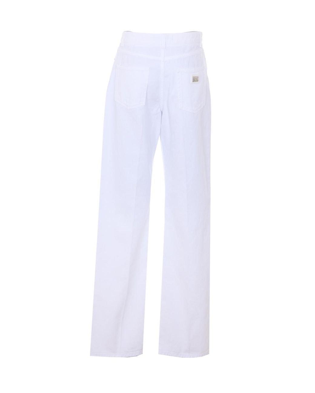 Dolce & Gabbana White Trousers Cotton