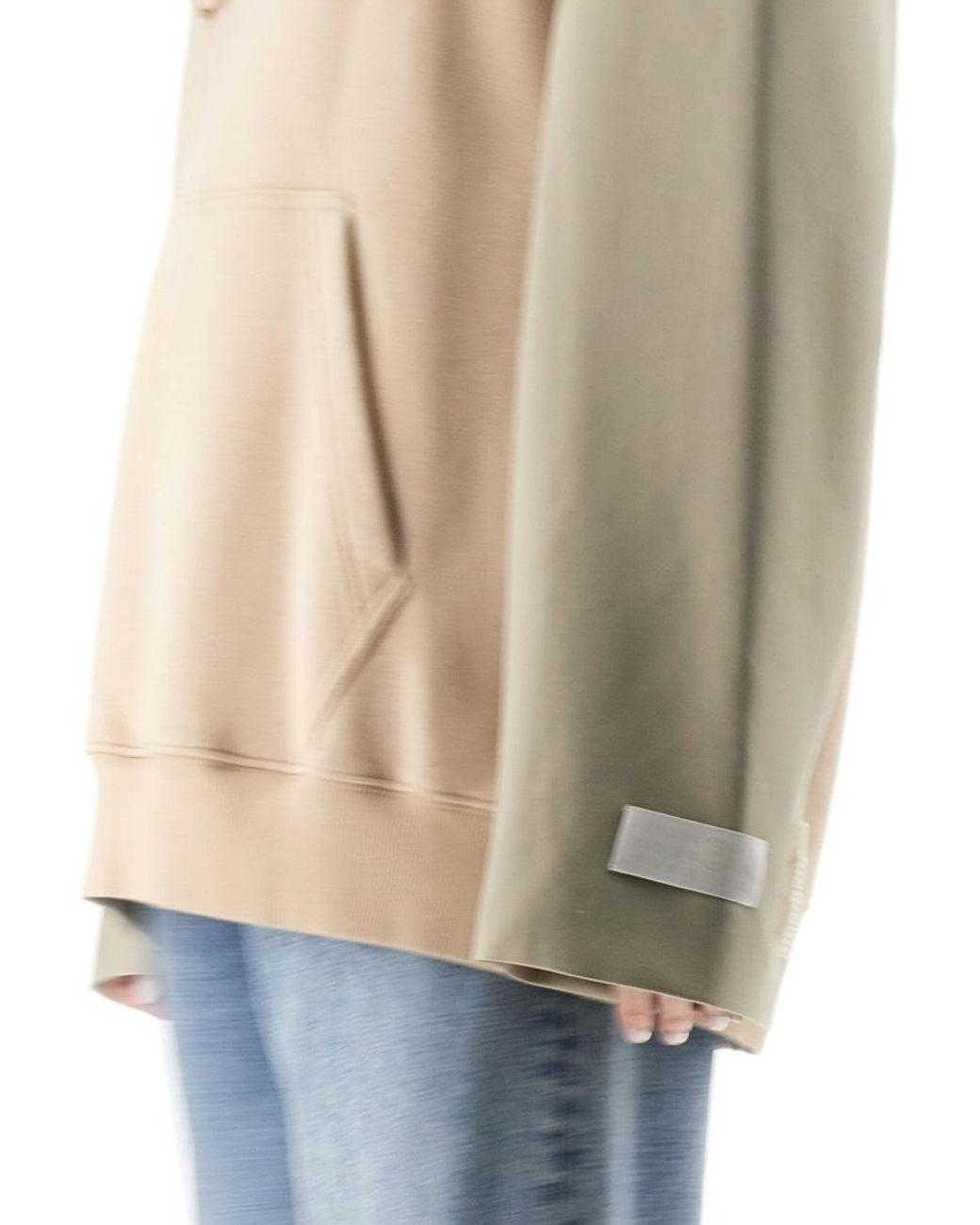 MM6 by Maison Margiela Natural Sweatshirt With Logo Cotton Polyester Sweatshirts