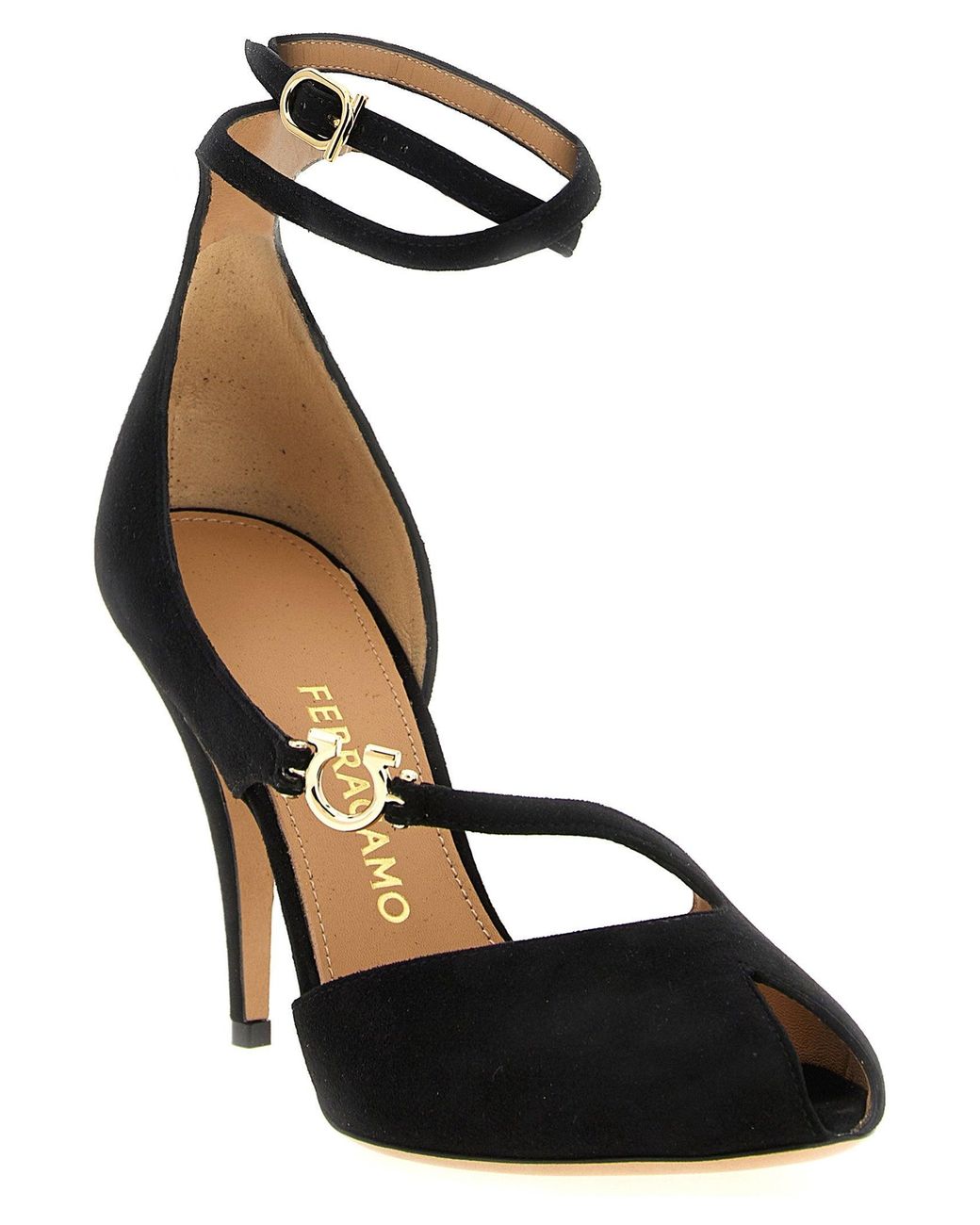 Ferragamo Black Molly Heel