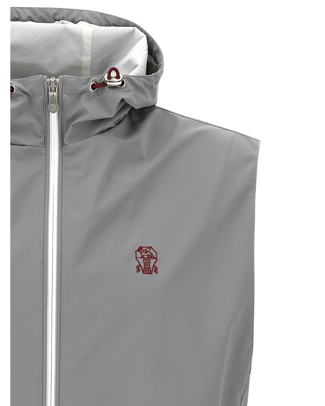 Brunello Cucinelli Water-Repellent Vest in Gray for Men | Lyst