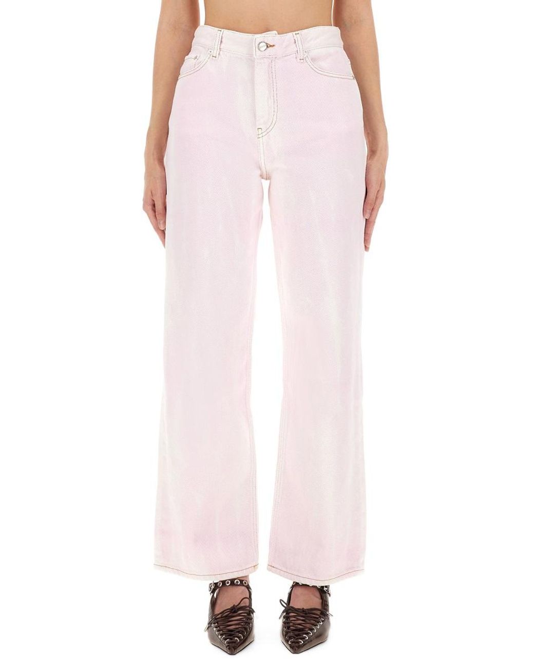 Ganni Pink Ganni Isey Jeans