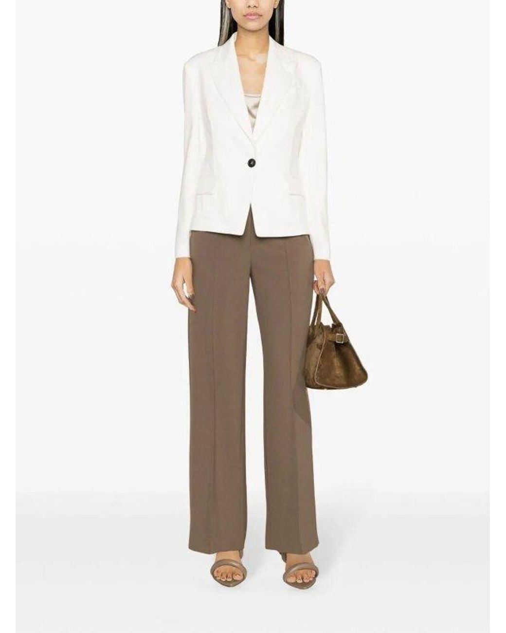 Brunello Cucinelli White Tailored Cotton Jacket