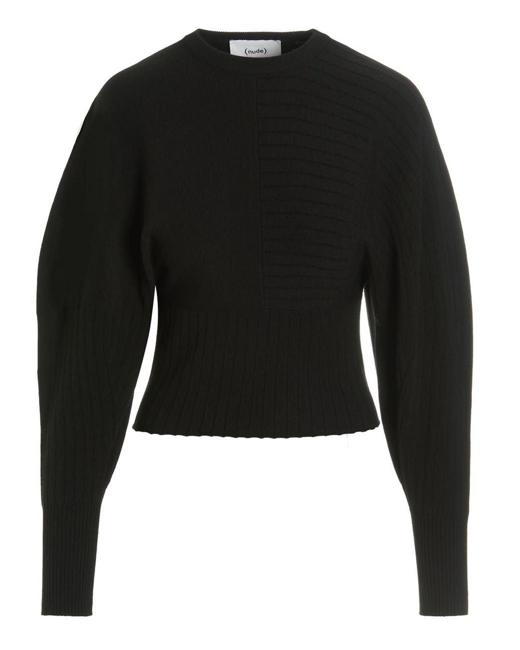 Nude Wide Sleeves Sweater in Black Lyst