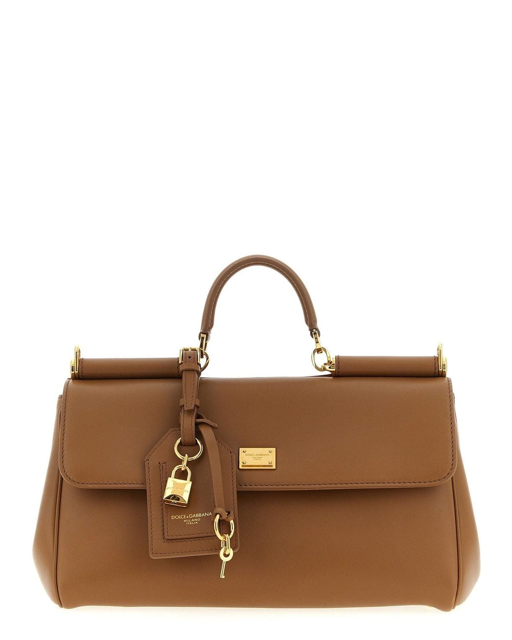 Dolce & Gabbana Brown Dolce & Gabbana My Sicily Top Handle Bag