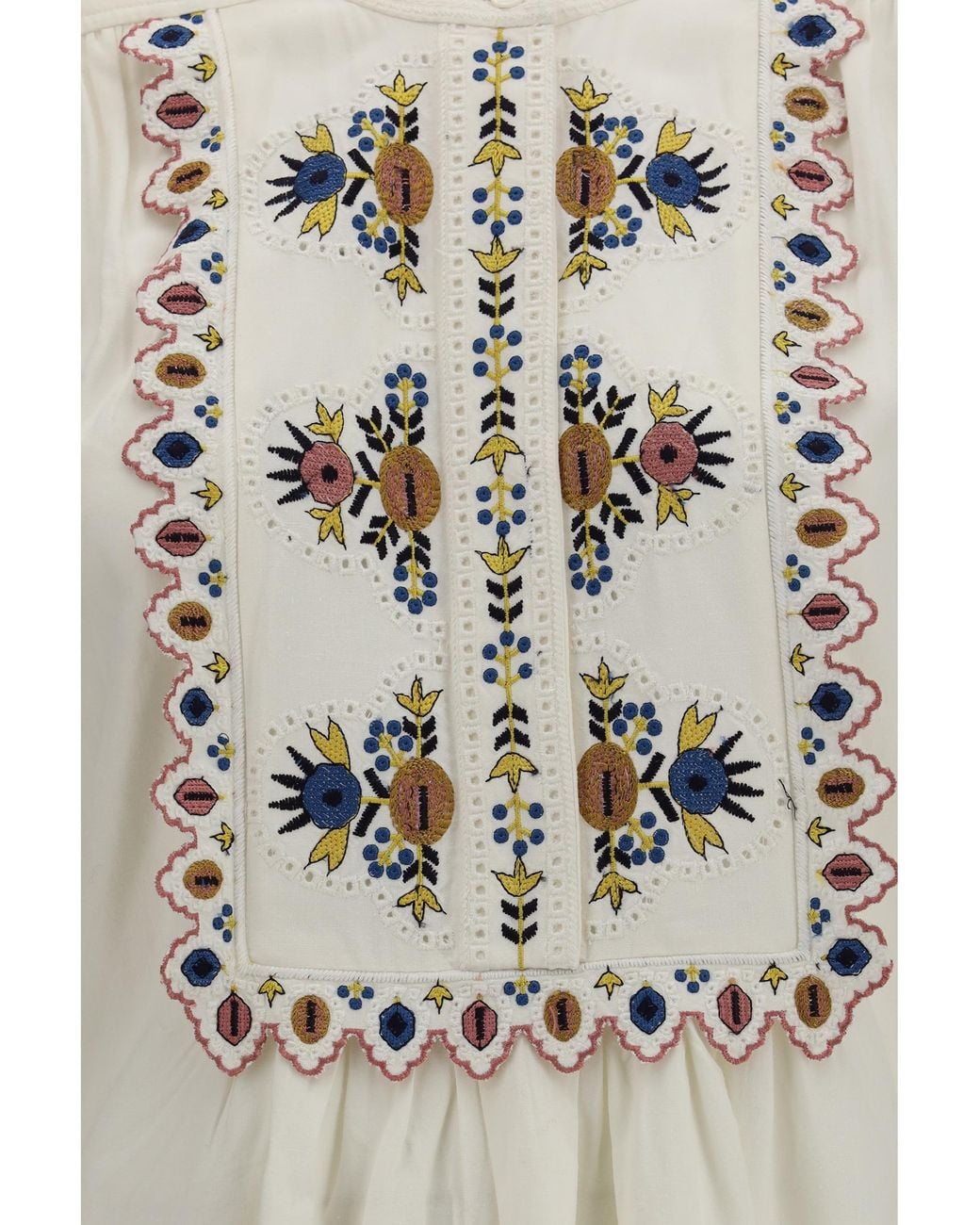 Isabel Marant White Marant Etoile Monique Embroidered Top